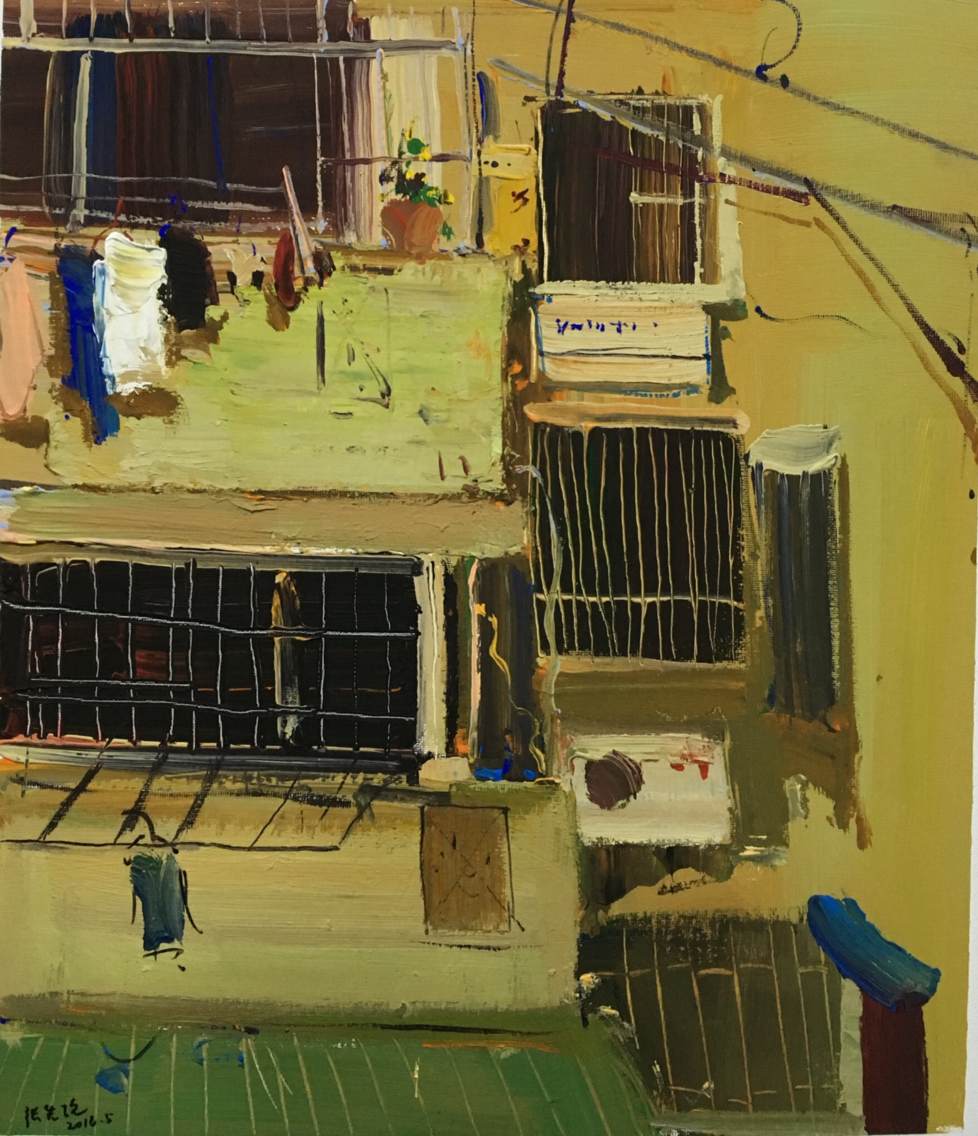 美術(shù)高考色彩場景樓房外景范畫賞析