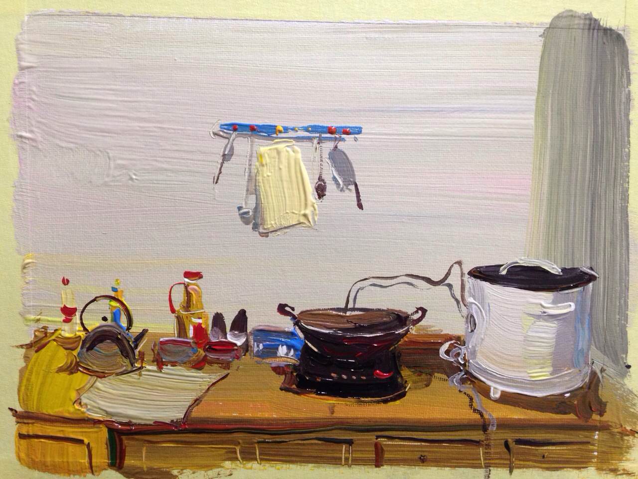 色彩場(chǎng)景廚房灶臺(tái)范畫(huà)賞析