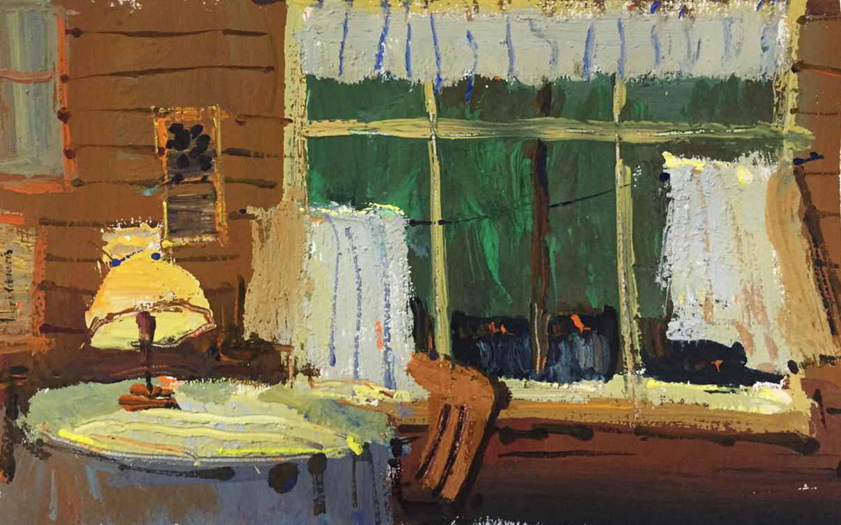 色彩場景窗臺景物范畫賞析