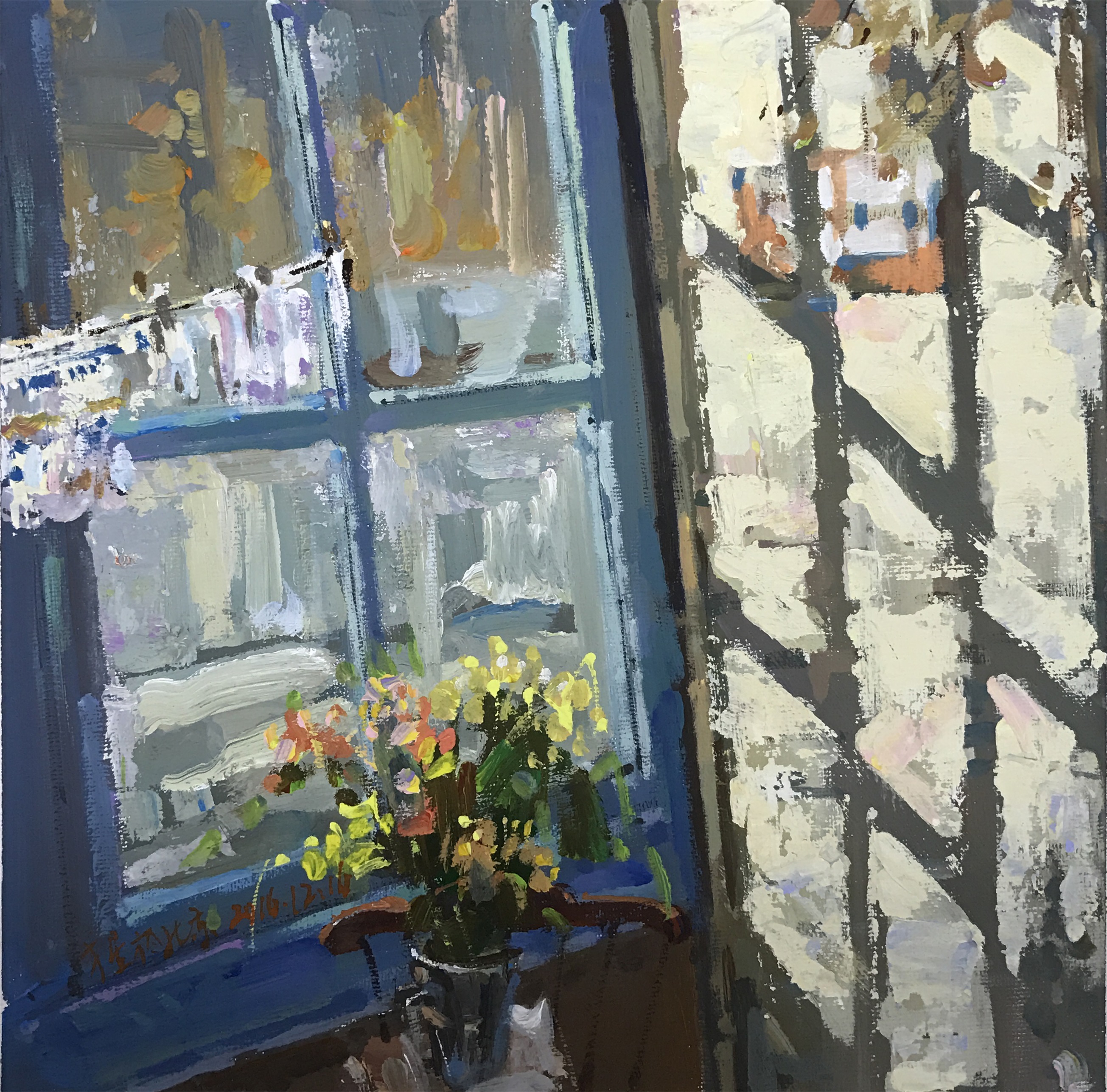 設(shè)計色彩窗臺陽光范畫賞析