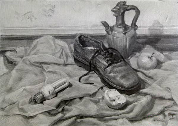 靜物素描技巧:教你怎么處理素描靜物中的高光