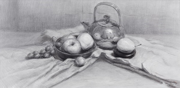 靜物素描技巧:教你怎么處理素描靜物中的高光