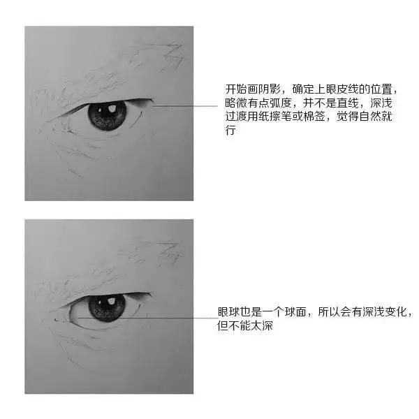 超寫實眼睛素描畫法步驟圖解