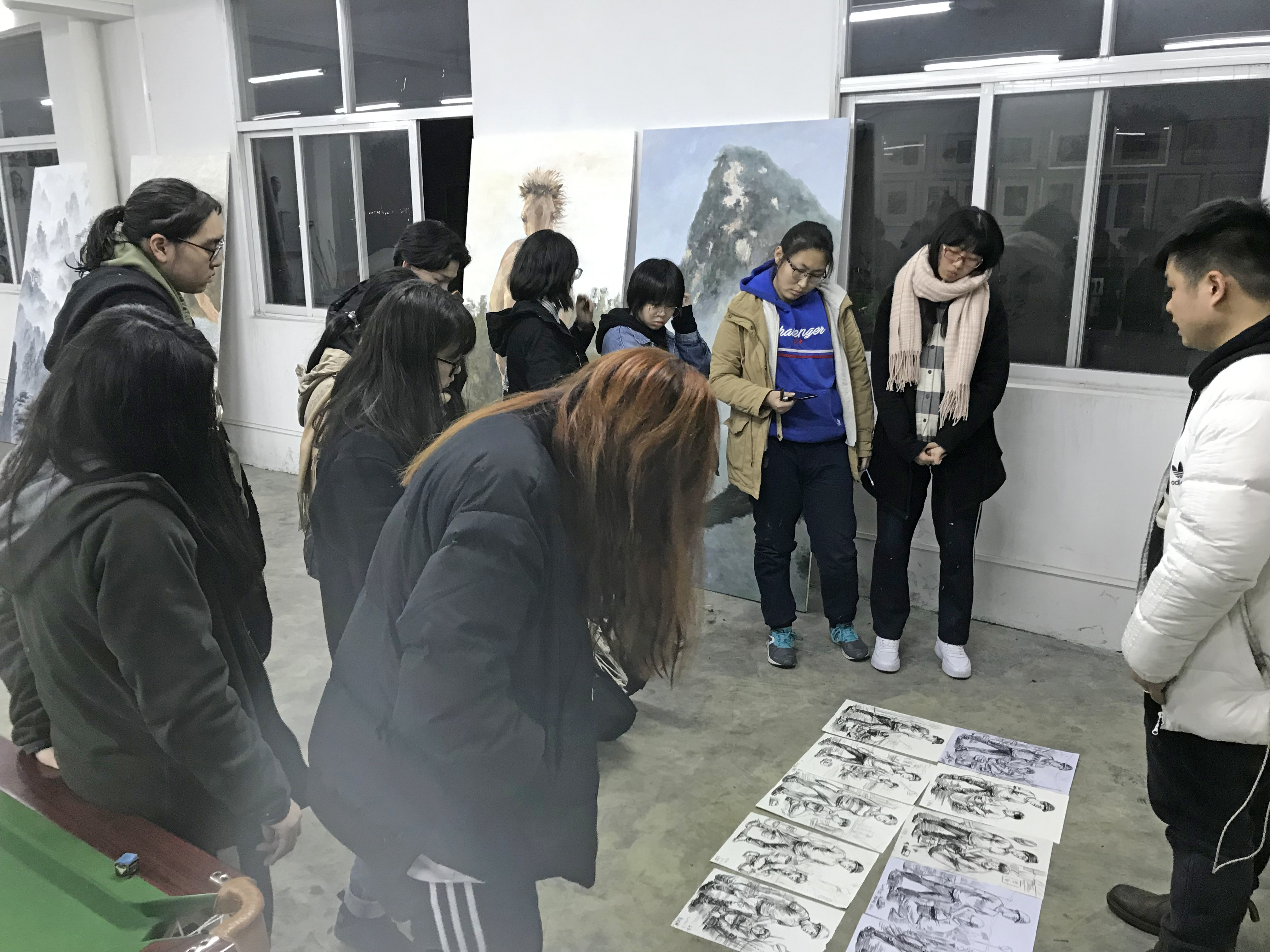 北京成功軌跡畫室課堂點評美術作品